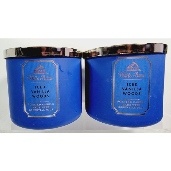 Bath & Body Works Accents 2 Iced Vanilla Woods Bath Body Works